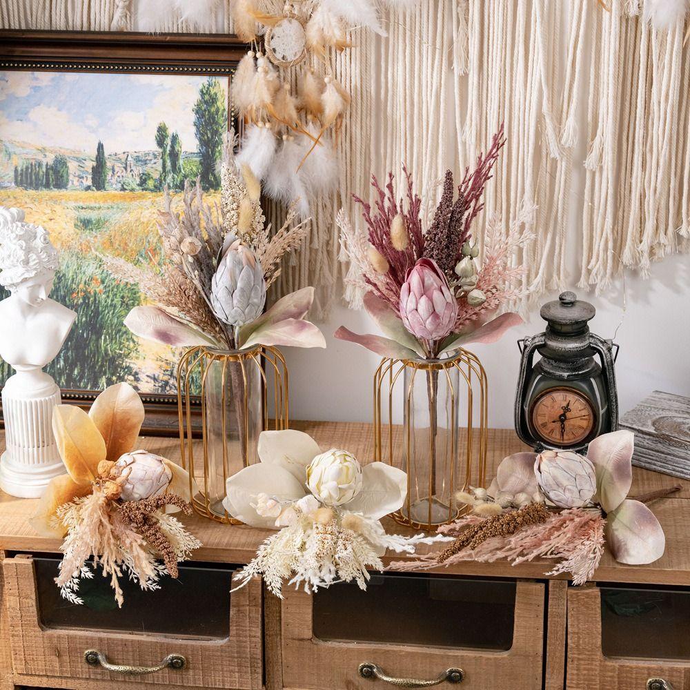 Colorful Leaves Artificial Flower Bouquet Multicolor Simulation Flower  Floral Arrangement