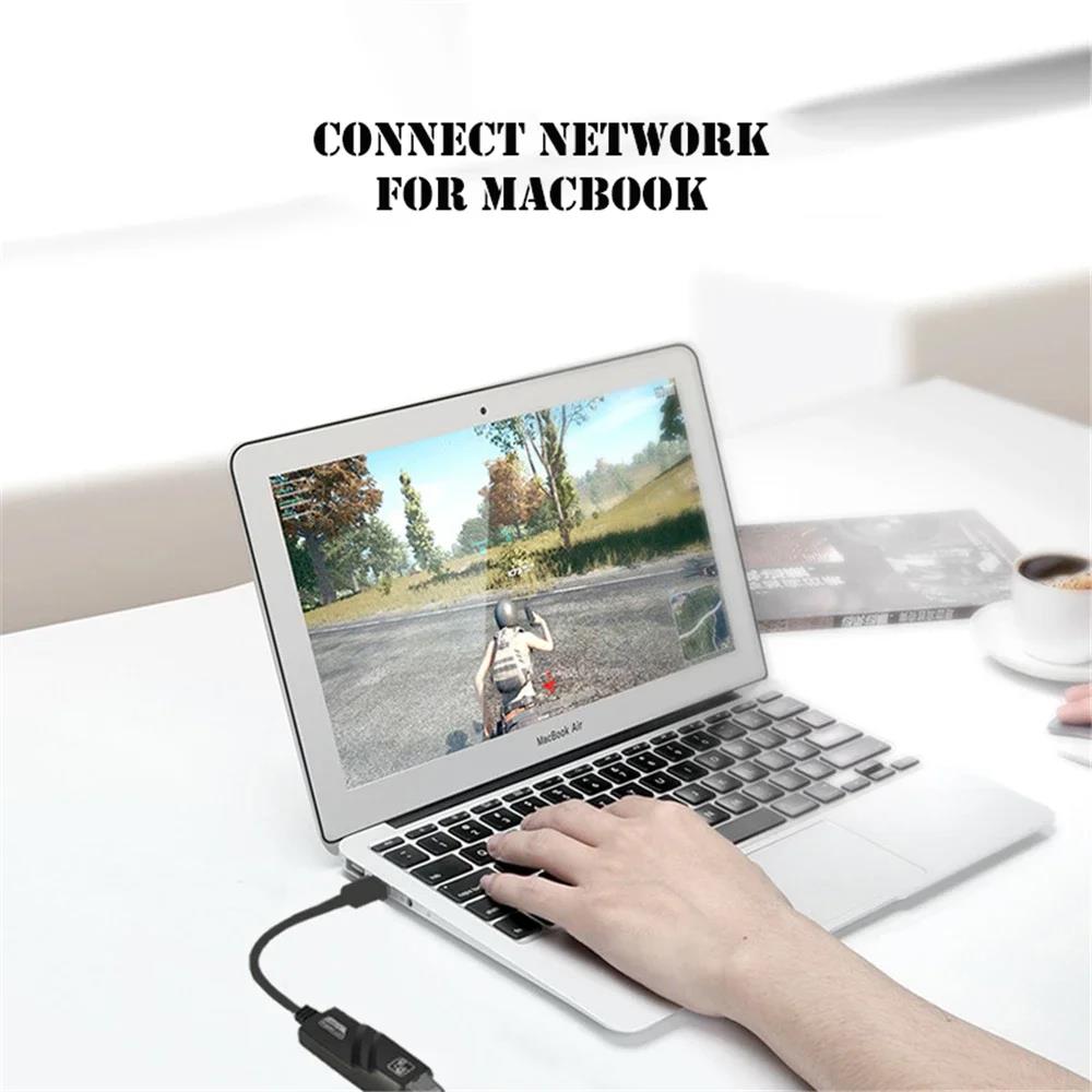 1000Mbps Type C USB 3.0 Wired Network Card USB To Rj45 Lan Ethernet Adapter Converter Gigabit for TV Box PC Laptop MacBook Win 7