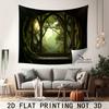 VIKAMA Forest Window Fantasy Landscape Tapestry Modern Family Living Room Sofa Background Wall Decoration Machine Washable