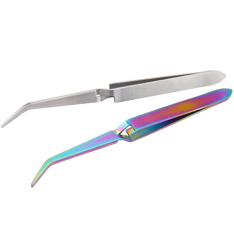 Multifunction Stainless Steel Nail Art Shaping Tweezers Cross Nail Clip Manicure Tools Curve Sculpture Clip Nail Art Equipment
