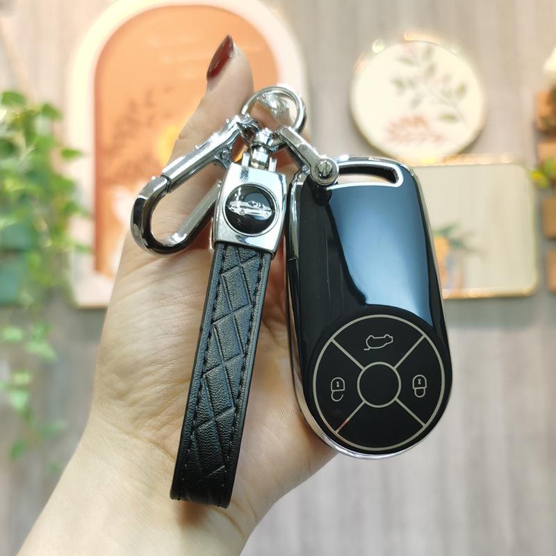 Compatible Key Case for ORA Good Cat, Black Cat R1, White Cat R2 - High-End Car Remote Shell for Men and Women