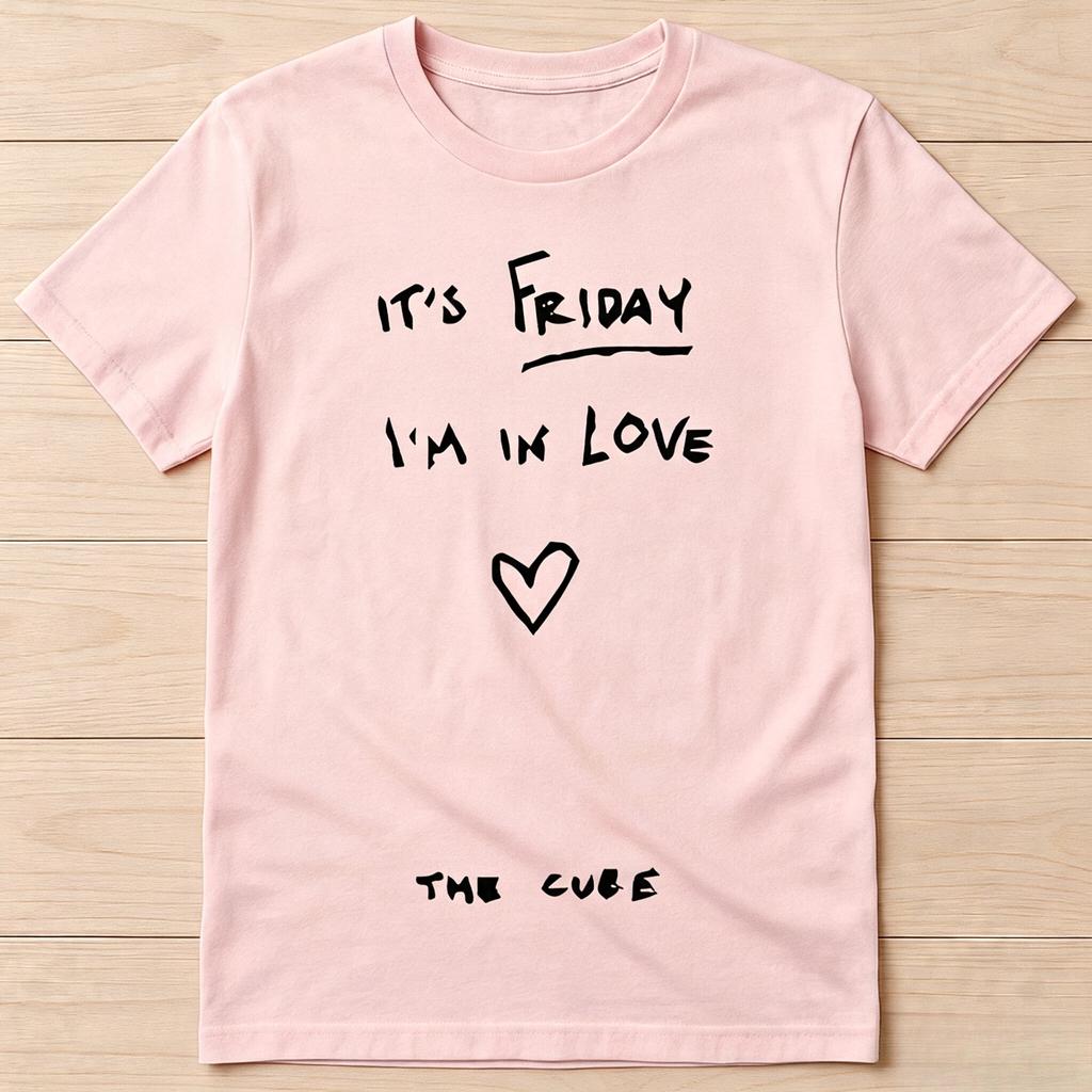 Its Friday Im In Love The Cure Music  Unisex T Shirts Cotton Unisex T Shirt Heavy Cotton T Shirts for Unisex Slim Fit Tshirt