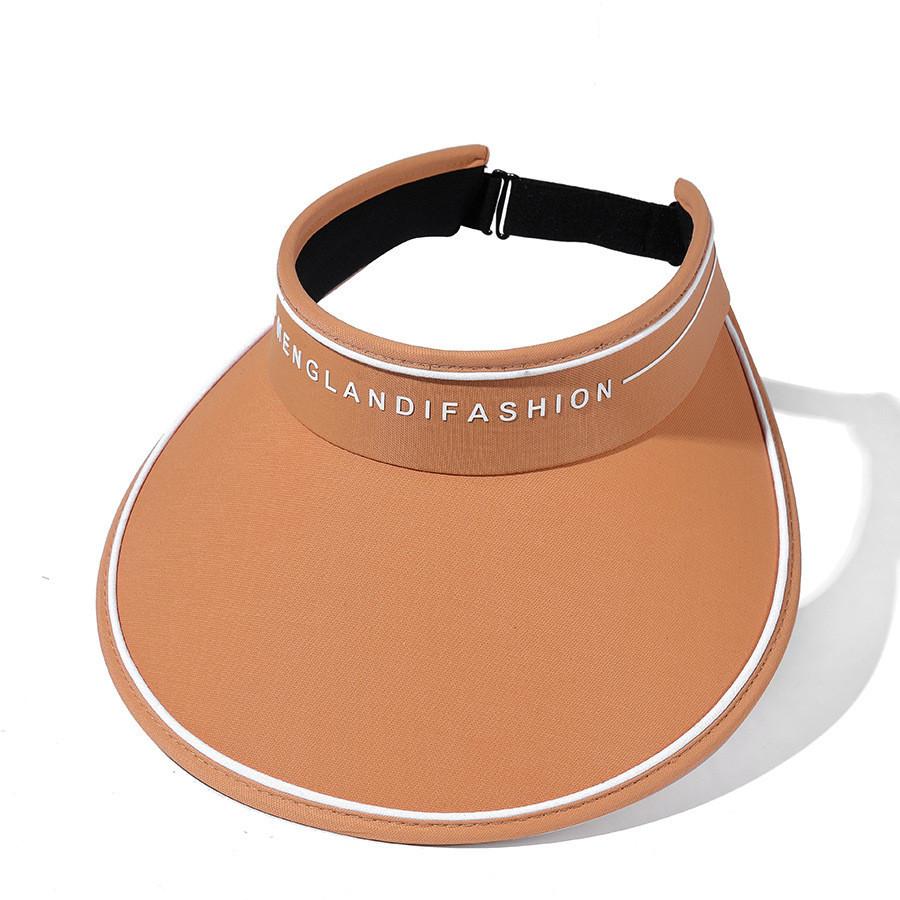 Summer Top Hat Live Spot Printing Alphabet Solid Color Sun Hat Ice Feeling Internet Celebrity Sun Hat Factory