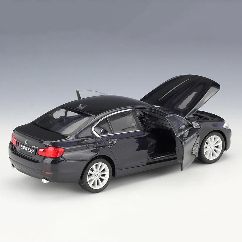 WELLY 1/24 BMW 535i Alloy Scale Car Model Diecast Metal Static Miniautre Model Car Collection Children Toy Car Vehicles Gifts