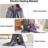 3 Heat Controller Coral Flannel Warm Shawl Winter Heated Blanket Cape Heating Lap Blanket Electric Heating Blanket