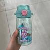 Water bottle cute cartoon straw cup portable leak-proof student children outdoor school high temperature food grade plastic cup drop