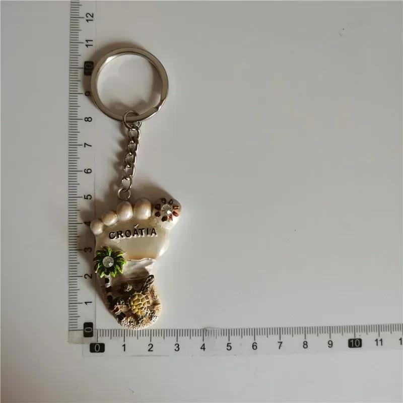 Μαγνήτης ψυγείου Croacia Τουριστικό σουβενίρ Kroatie Mediterranean Split Trogir Hvar Trogir Μαγνητικά αυτοκόλλητα ψυγείου Χάρτης της Κροατίας