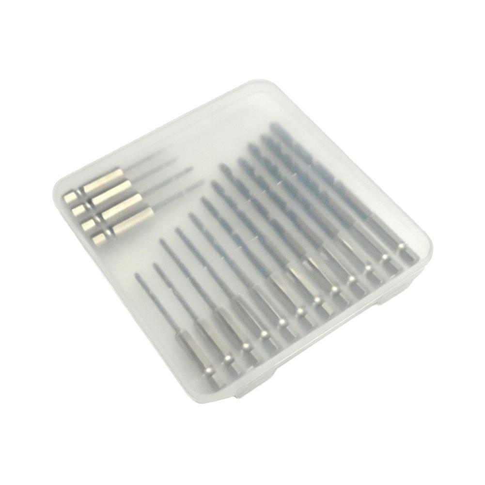 16-Piece HSS Drill Bit Set Featuring Hex Shafts for Secure Fit in Power Tools and Accurate Drilling Performance