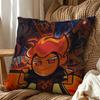 Fire S-Spirit Cookie Run Square Double-Sided Printed Pillow Case Sofa Cushion Cover Bedroom Bedside Decor