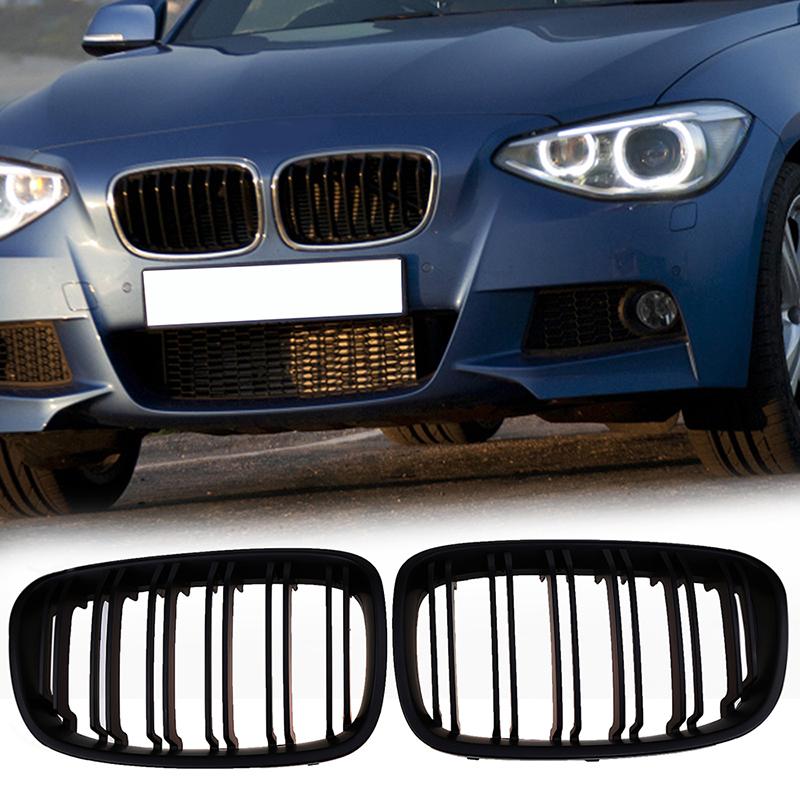 Front Kidney Grilles Grill for BMW 1-Series F21 116d Ed/116i/118d/125i 3-door 2012-2015 Pre-facelift Car Hood Grille