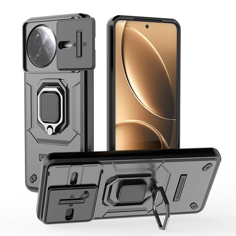 Suitable for xiaomi redmi k80pro battle bear mobile phone case redmi k70pro sliding window redmi k60 bracket case