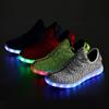 Women Unisex Men Breathable Sneakers Soft Strappy Athletic Led Light Shoes
