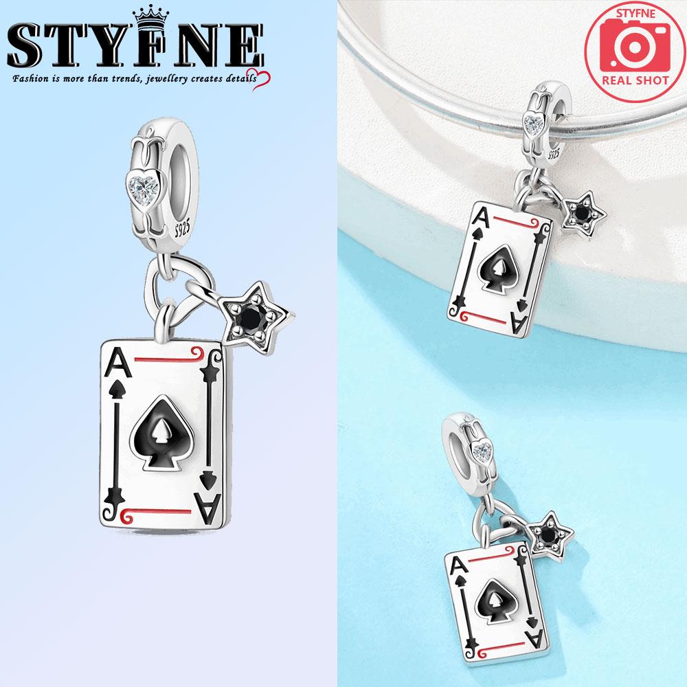 Poker Series Copper Hearts, Spades, Clown K J A 10 Charms Beads Fit 3Mm Original Bracelets Diy Jewelry Birthday Gift