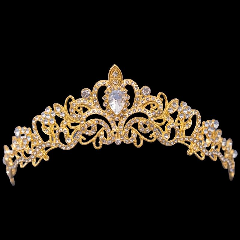Crystal Crown Tiara With Comb Rhinestone Prom Diadem Headband For Women Bridal Wedding Hair Accessories Jewelry Tiara And Crowns
