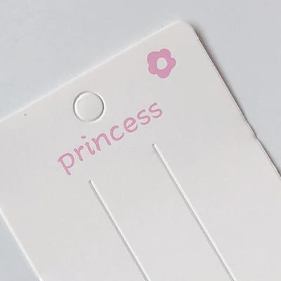 50PCS Blank Hair Clip Paper Cards Hair Accessories Jewelry Display Card Fashion Hair Clip Holder Headwear Packaging Card