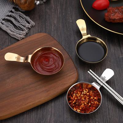 304 Edelstahl-Grillgeschirr im koreanischen Stil Dip-Schale Hot Pot Gewürzsaucenschale Kimchi-Schale