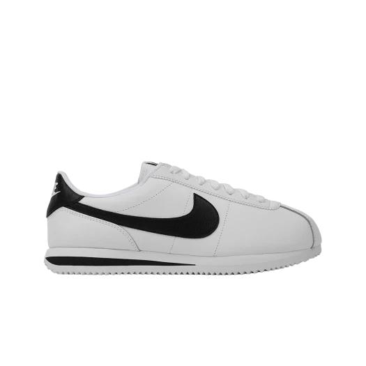 (W) Nike Cortez Leather White Black
