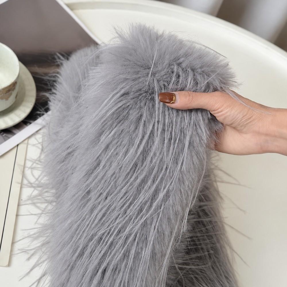 Thicken Warm Plush Scarf Soft Plush Thickened Scarf Kawaii Faux Fox Fur Scarf Daily Wear