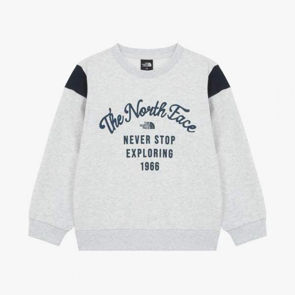The North Face Kids Play Run Sweatshirt heaTher Gray Nm5mr51s
