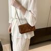 Diamond Chain Small Bag Trendy and Fashionable Texture Bag for Women Ins Niche Solid Color Crossbody Bag