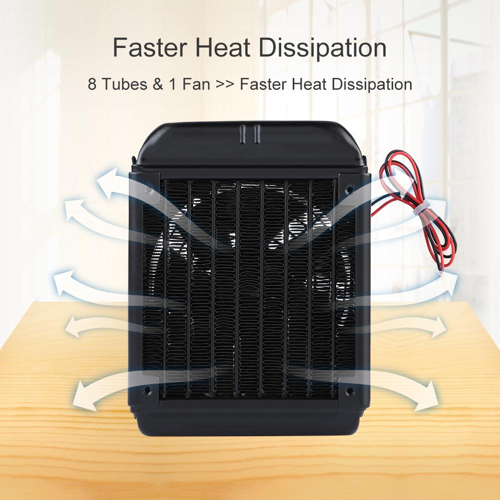 90mm 8 Tubes Heat Exchanger Fan Faster Heat Dissipation Water Cooling Radiator Fan