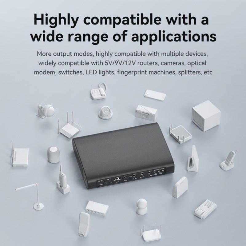 Routers Wifi Portable UPS Energy Backup 5V 9V 12V Power Supply Without Interruption 5.5x2.1mm For Modem Wifi Routers