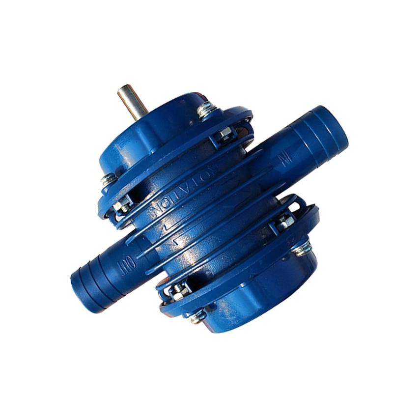 

Самовсмоктуючий відцентровий насос. Побутовий невеликий ручний електричний дриль. Водяний насос синій