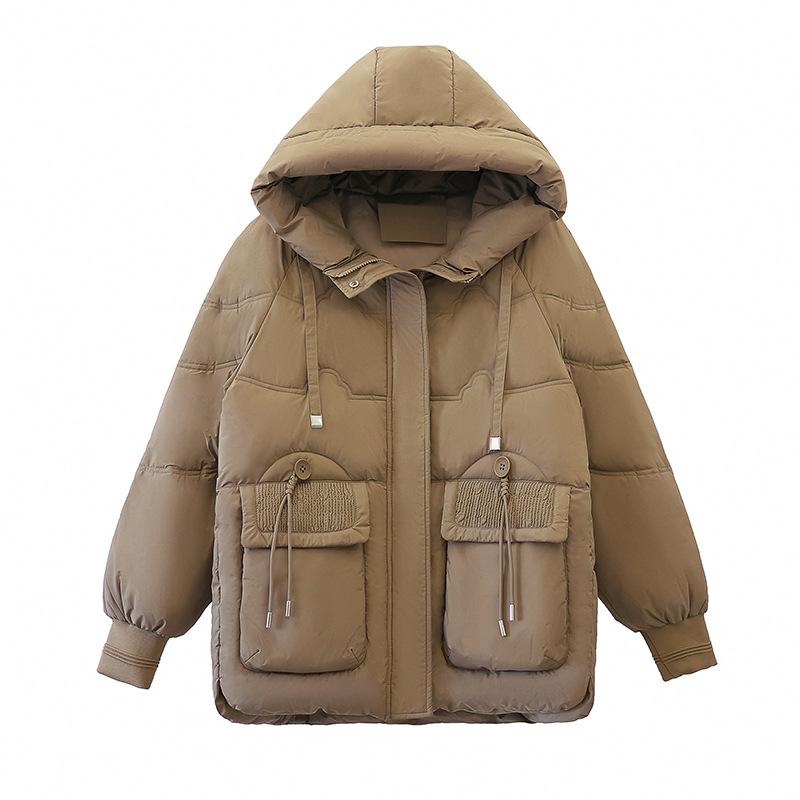 Hooded Down Padded Jacket Women's Winter Jacket 2025 Korean Version New Plus-size Casual Fashion Loose Women's Cotton Jacket