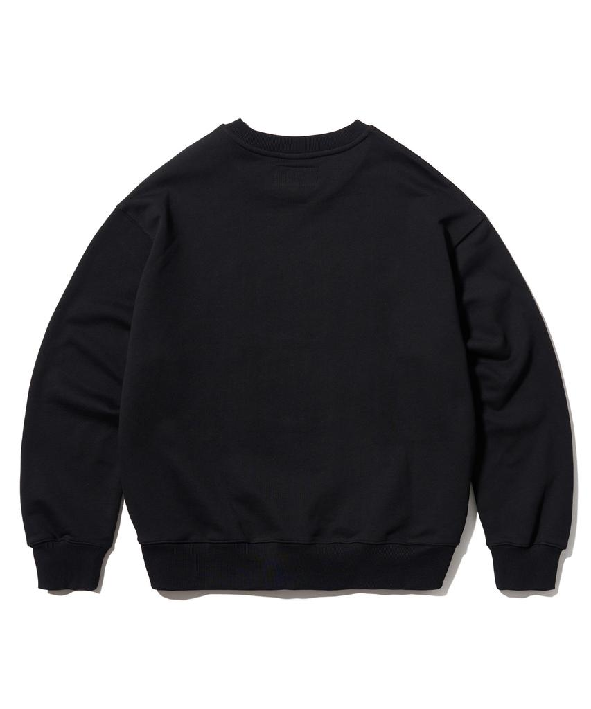 AECA Aeca Arch Felt Sweat Shirts-Black