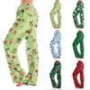 Adult Halloween Printed Loose Fit Pajama Pants for Home Sleepwear with No