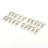 50pcs Ball Bearing Swivels Double Round Split Rings Connectors Fishing Tackle