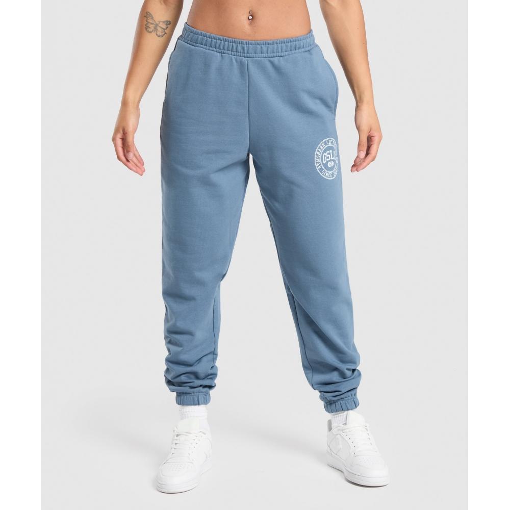 

Gymshark Gslc Weight Graphic Pants Faded Blue B2b8a Ucmg XS