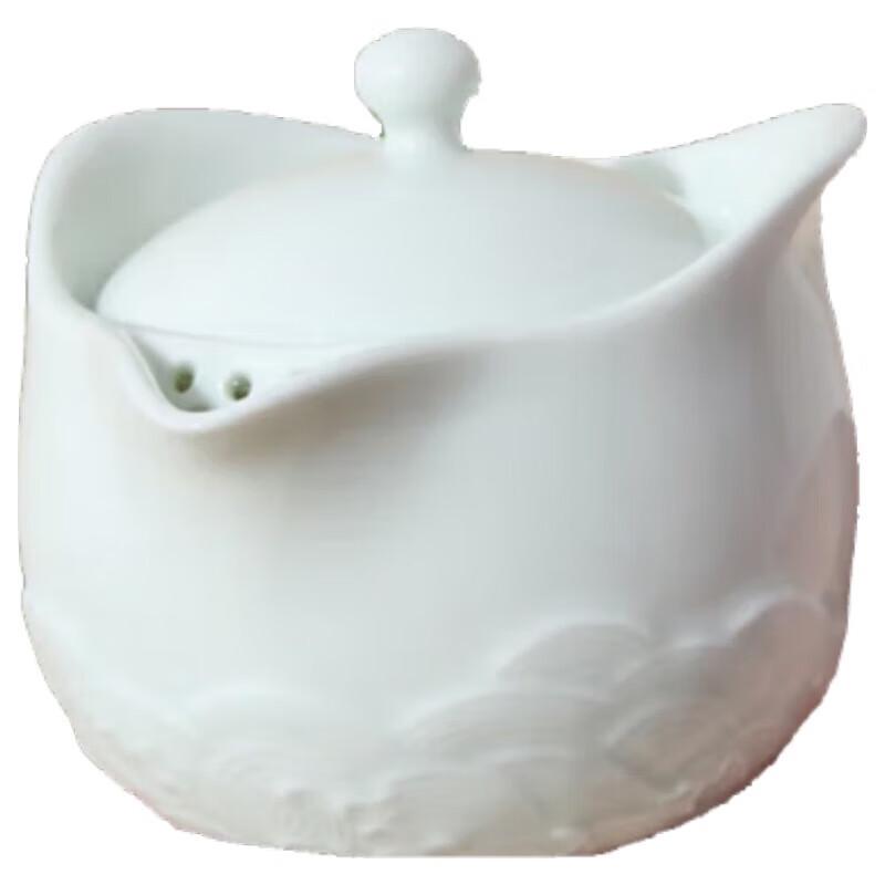 Chinese Ceramic Kung Fu Tea Set (1 Teapot, 2 Cups)