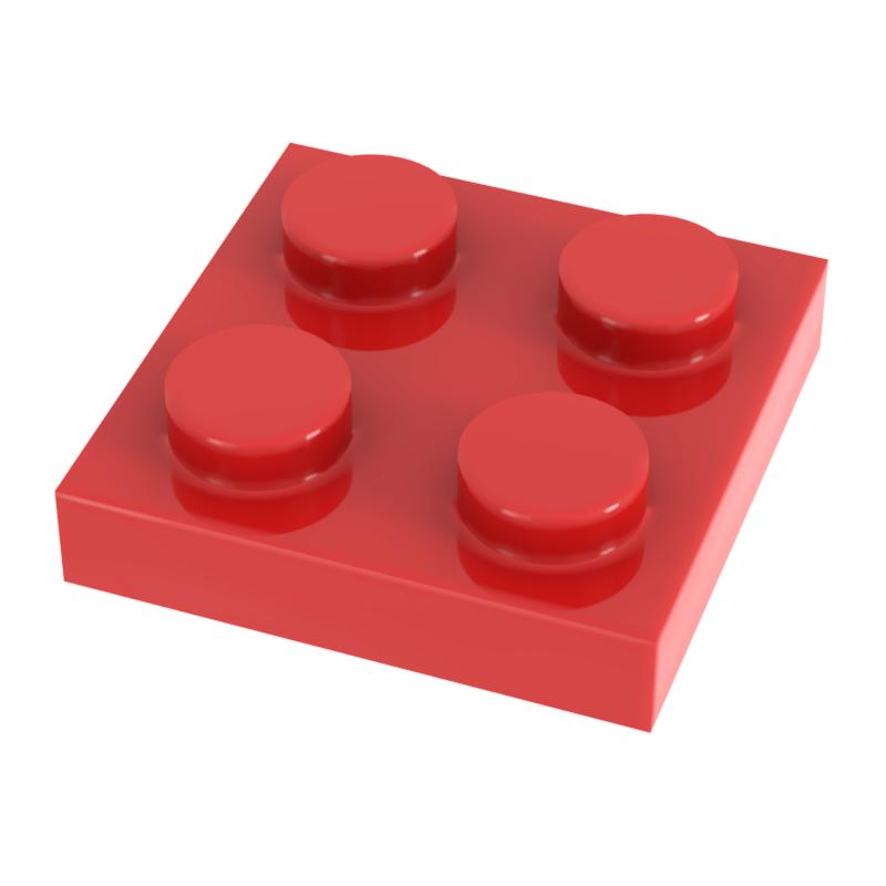 [Funbrick] 50pcs Plate 2x2 3022 Compatible with Famous Brand Building Block Classic Building Blcok Toys MOC DIY