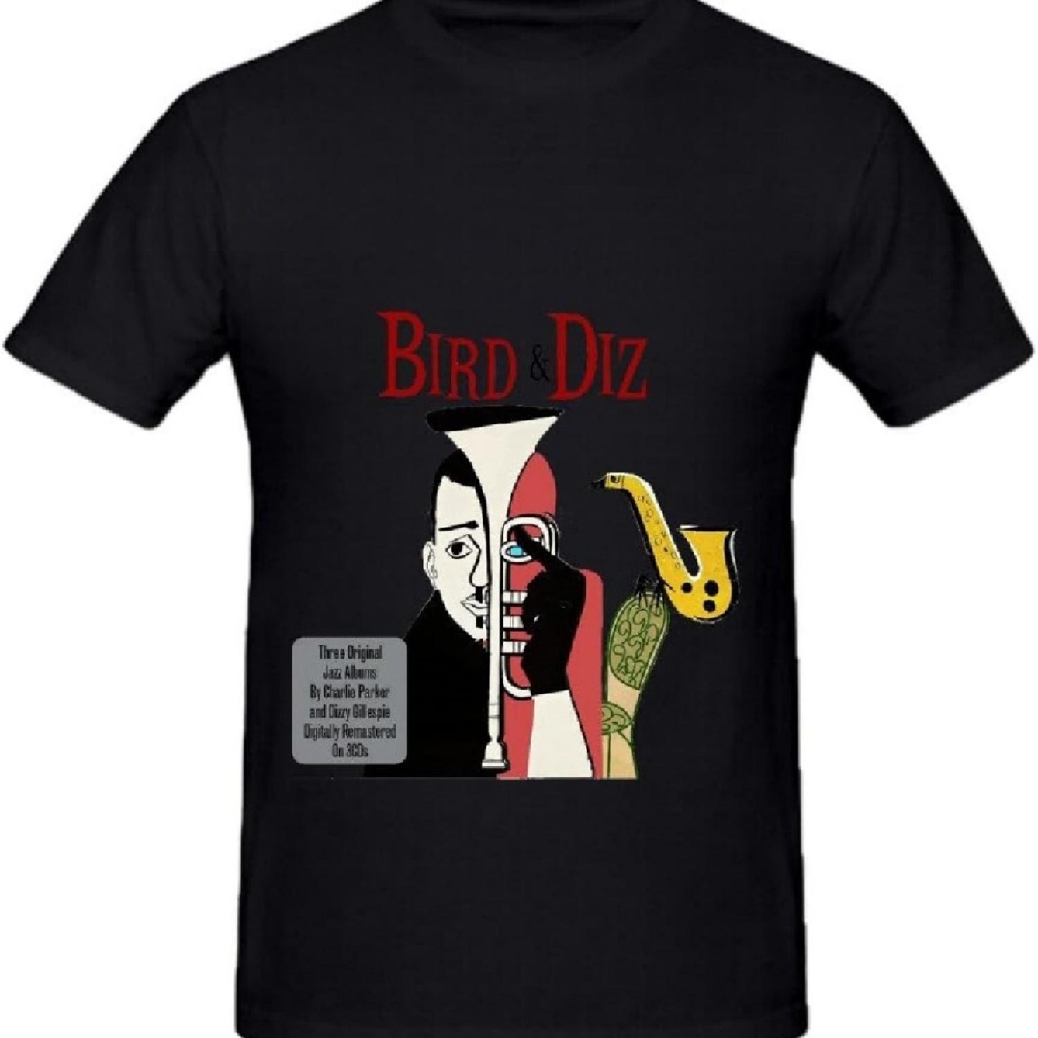 

Charlie Parker Bird And Diz Soul Men Crew Neck Diy Tee Black S