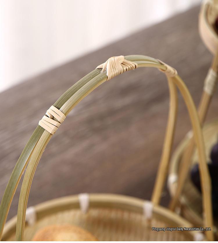 Handmade Bamboo Multi-Layer Storage and Serving Basket