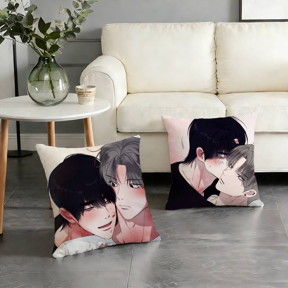 Unsleep Bl Anime Comic Pillow Case For Sofa Living Room Home Office Decor Protective Cover