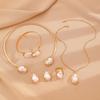 Metal Open Necklace Ins Style Shaped Simple Simple Europe The United States Pearl Collar Commuter Style Multi Style