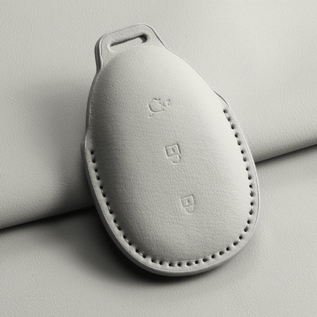 Leather Car Remote Key Case For Changan Qiyuan A07 Q07 Car Accessories Key Shell Cover Fob Holder