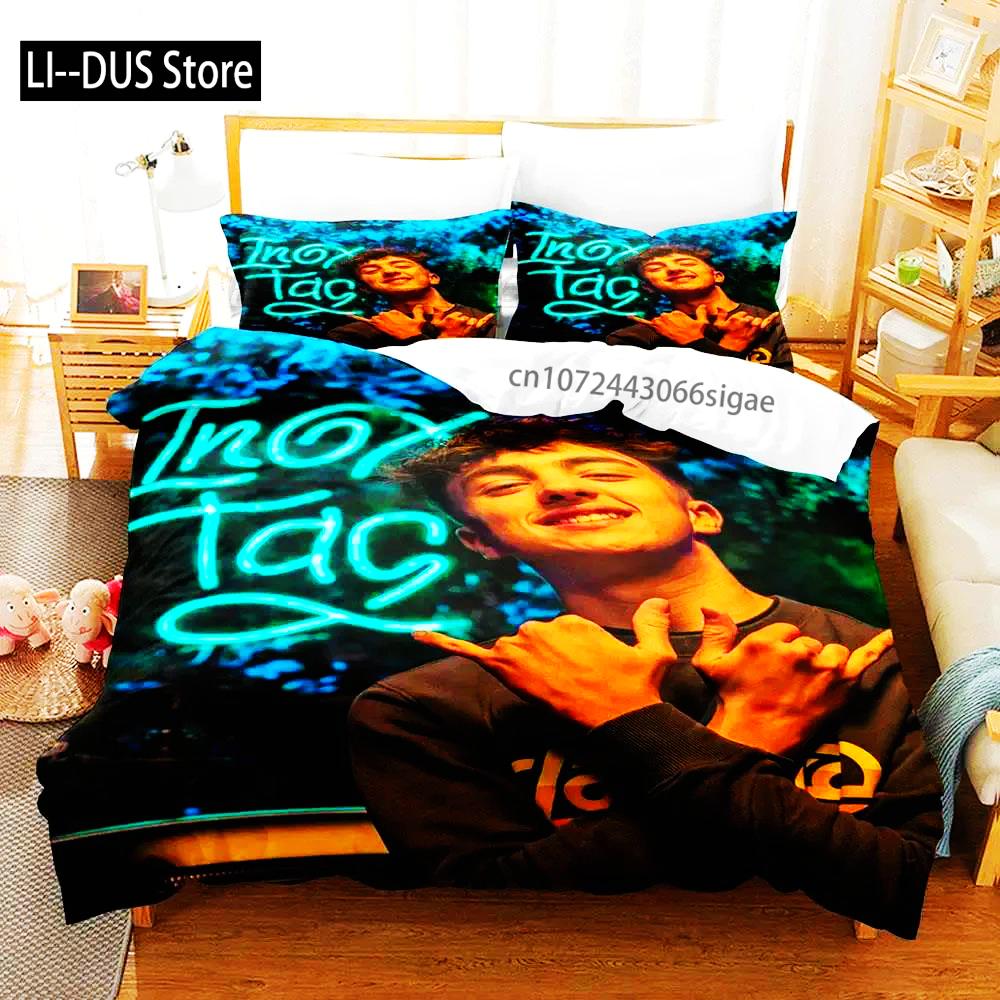 Inoxtag 2024 New 3D Printing Bedding Set Single Double Queen King Size Duvet Cover Set For Boys Bedroom Bedding Set Twin Single