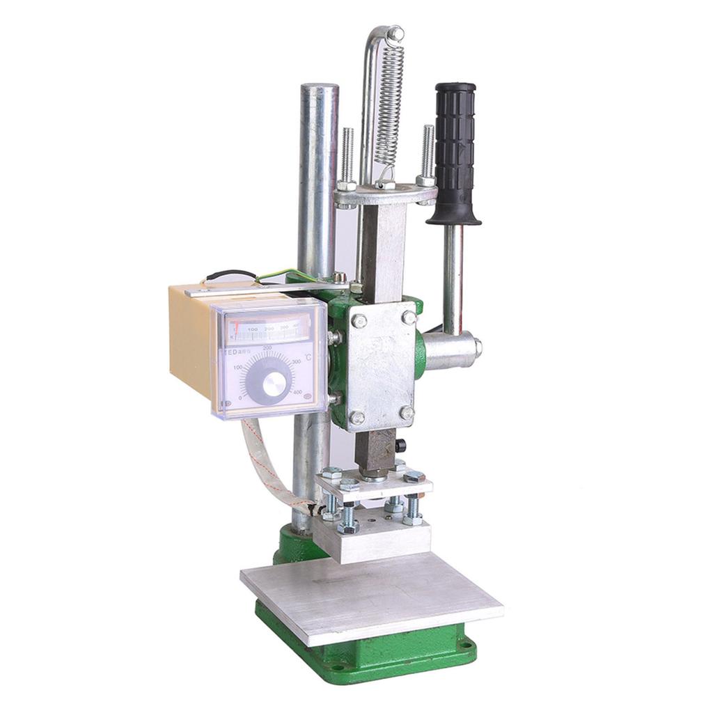 Hot Foil Stamping Machine Portable Leather Craft Pressing Manual Heat Press ToolM EU Plug 220V