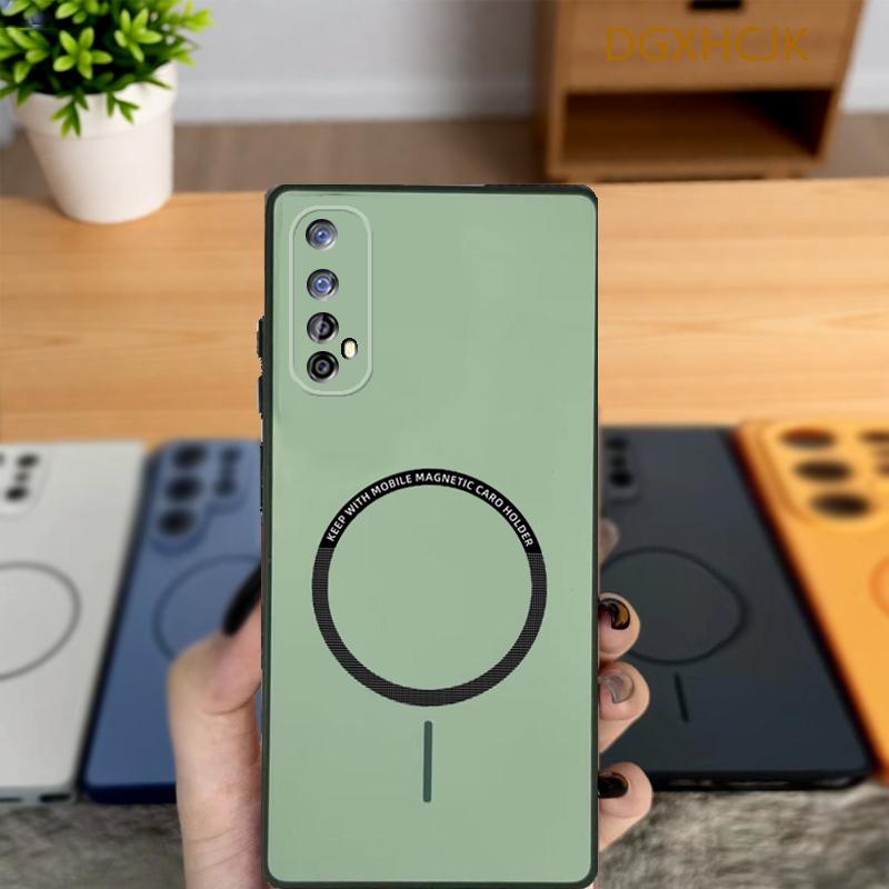 

Чехол для Realme 7 4G Чехол для телефона Realme 7 Asia Обложка для Realme Narzo 20 Pro Ударопрочный Цветной Магнитный Жесткий Силиконовая задняя крышка realme 7