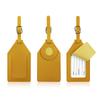 Pu Leather Luggage Tag  Portable Tag Anti-Lost Luggage Tag Travel Accessories