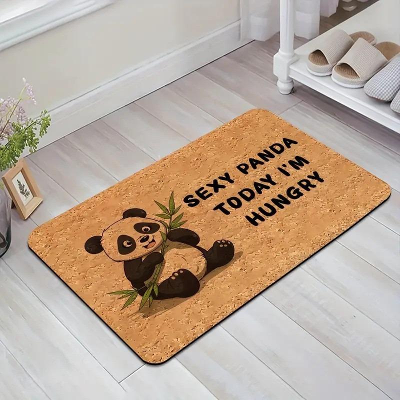 Tropical Style Door Mat With Palm Tree Cactus Pineapple Floral Patterns, Soft Decorative Entryway Rug For Home Indoor Outdoor