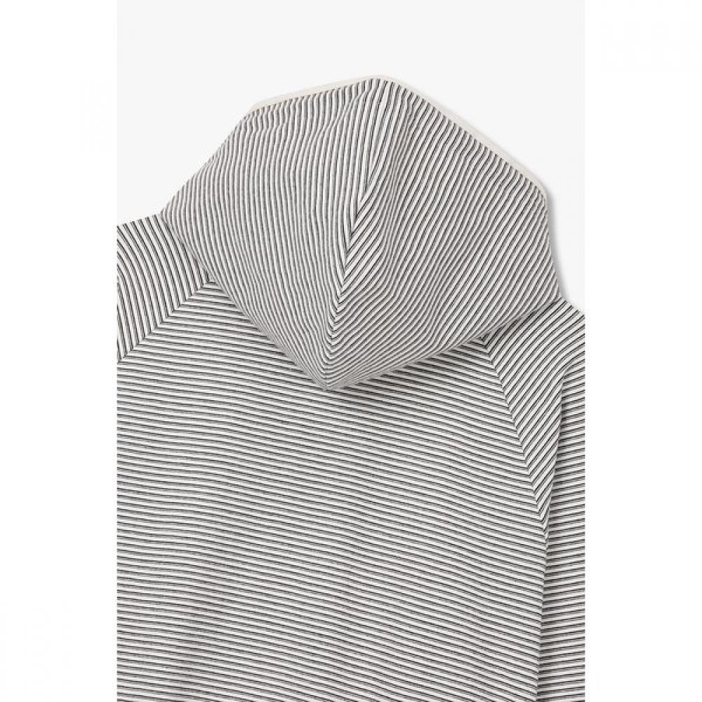 Studio Tomboy Unisex Minimal Stripe Zip Up Hoodie 9176313974