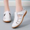 Summer Retro Handmade Cowhide Velcro Sandals with Soft Sole