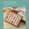 Velvet Lining Wooden Jewelry Display Tray Walnut Wood Dressing Table Organizer  Dressing Table