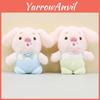 Adorable Pig Plush Keychain Cute Animal Charm Short Plush Bag Decoration 13cm