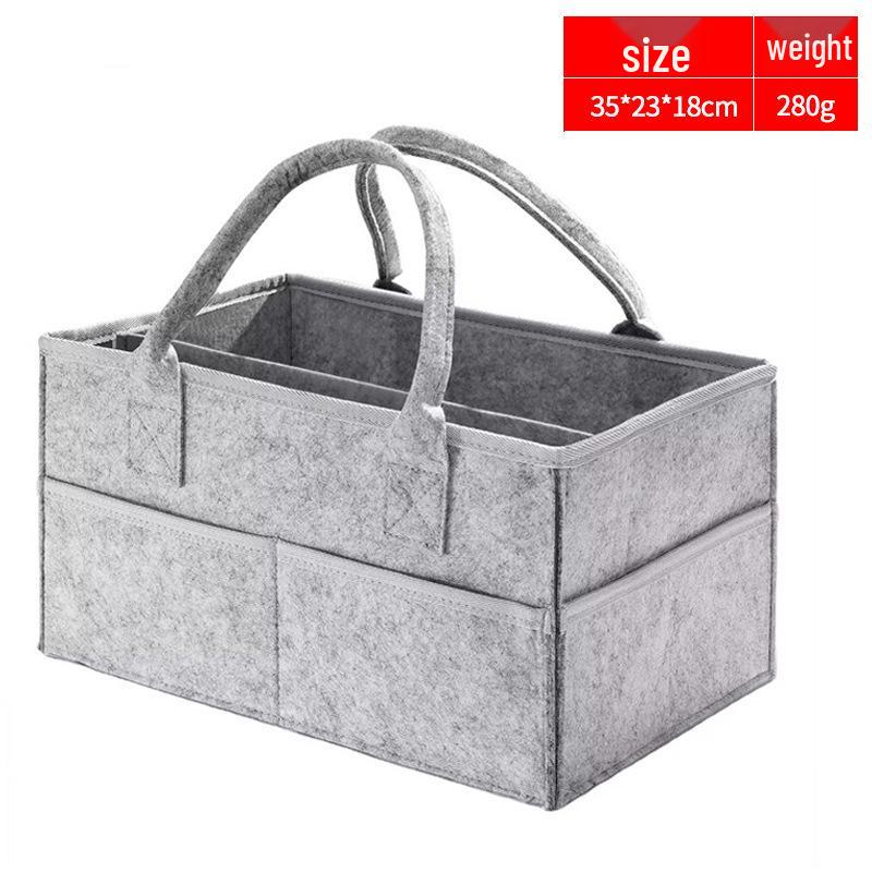 Große Filz-Windeltasche - Outdoor-Aufbewahrung & Kleinkram-Organizer für Mütter