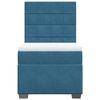 Maison Exclusive - Sommier à lattes de lit avec matelas bleu 80x200 cm velours